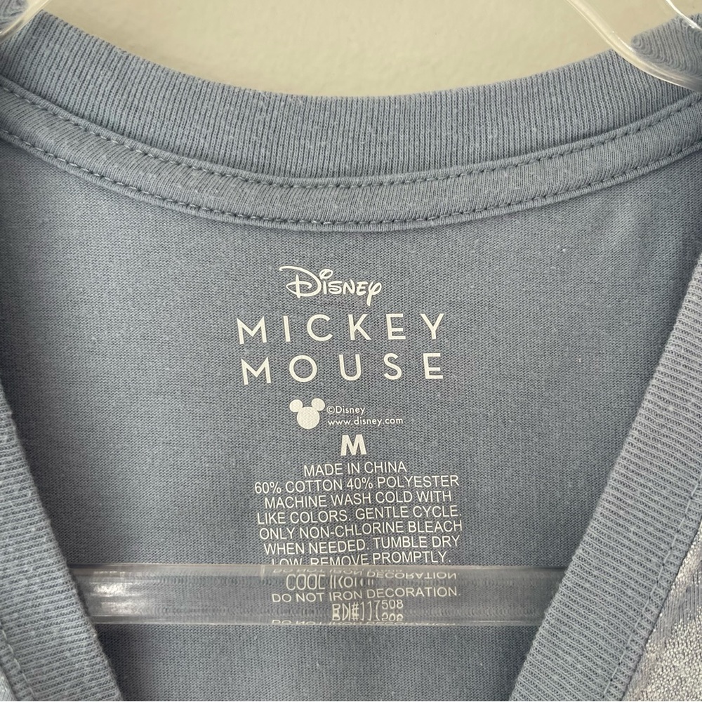 Disney Tie Dye Mickey Mouse Cropped T-Shirt Sz M - Picture 5 of 5